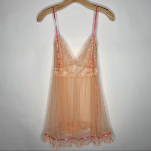 Victoria’s Secret | Peach Lace Babydoll Nightie